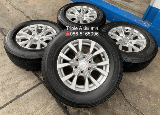 ล้อแม็ก Mitsu Pajero ก้านวาย ขอบ 17 แถมยาง 255-65-17 Bridgestone ปี 14