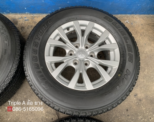 ล้อแม็ก Mitsu Pajero ก้านวาย ขอบ 17 แถมยาง 255-65-17 Bridgestone ปี 14 ล้อแม็ก Mitsu Pajero ก้านวาย ขอบ 17 แถมยาง 255-65-17 Bridgestone ปี 14