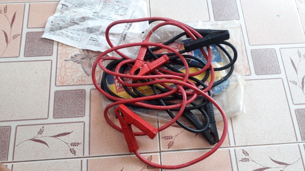 สายพ่วงแบตเตอรี่รถยนต์ มือสองจากญี่ปุ่น ยาว3.5เมตร ขนาด80A