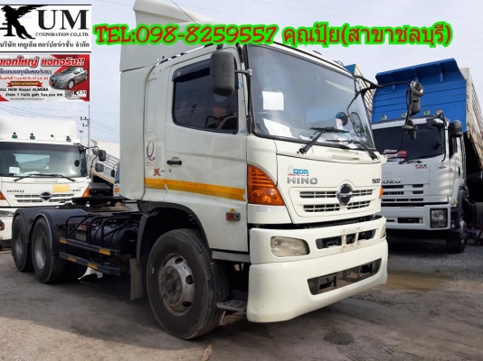 ⭐⭐⭐ขาย Hino Mega ปี 55 สิบล้อหัวลาก ขนาด 344 แรงม้า ☎️ 098-8259557 ปุ้ย