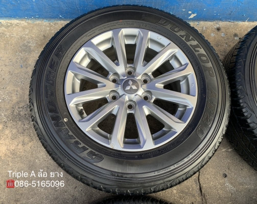 ล้อแม็ก Mitsu Triton Plus ขอบ 17 แถมยาง 245-65-17 Dunlop ปลายปี 14 ล้อแม็ก Mitsu Triton Plus ขอบ 17 แถมยาง 245-65-17 Dunlop ปลายปี 14