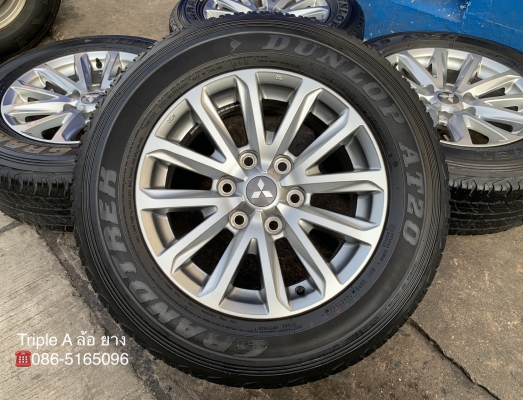 ล้อแม็ก Mitsu Triton Plus ขอบ 17 แถมยาง 245-65-17 Dunlop ปลายปี 14 ล้อแม็ก Mitsu Triton Plus ขอบ 17 แถมยาง 245-65-17 Dunlop ปลายปี 14