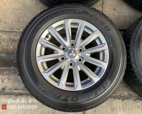 ล้อแม็ก Mitsu Triton Plus ขอบ 17 แถมยาง 245-65-17 Dunlop ปลายปี 14 ล้อแม็ก Mitsu Triton Plus ขอบ 17 แถมยาง 245-65-17 Dunlop ปลายปี 14