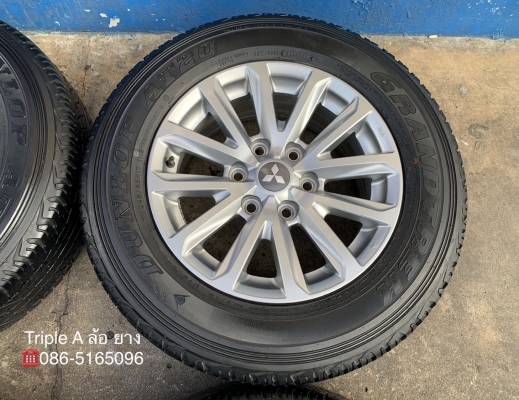 ล้อแม็ก Mitsu Triton Plus ขอบ 17 แถมยาง 245-65-17 Dunlop ปลายปี 14 ล้อแม็ก Mitsu Triton Plus ขอบ 17 แถมยาง 245-65-17 Dunlop ปลายปี 14