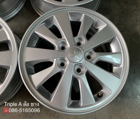 ล้อแม็กป้ายแดง 5รู114 Mitsu ขอบ 15 สวยกริ๊บ ล้อแม็กป้ายแดง 5รู114 Mitsu ขอบ 15 สวยกริ๊บ