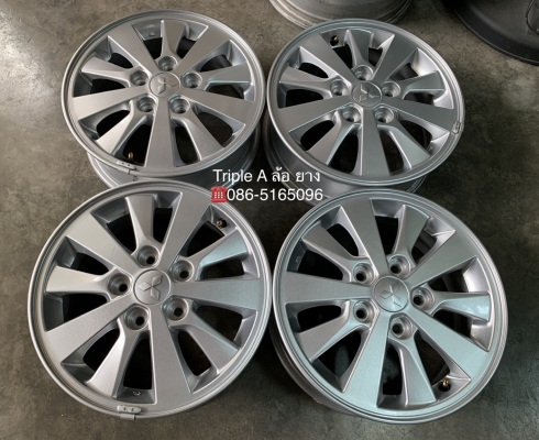ล้อแม็กป้ายแดง 5รู114 Mitsu ขอบ 15 สวยกริ๊บ ล้อแม็กป้ายแดง 5รู114 Mitsu ขอบ 15 สวยกริ๊บ