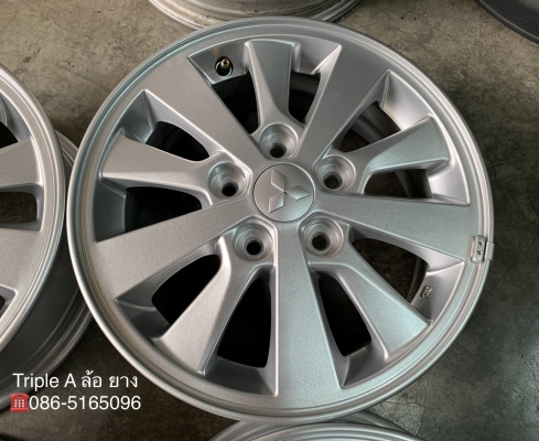 ล้อแม็กป้ายแดง 5รู114 Mitsu ขอบ 15 สวยกริ๊บ ล้อแม็กป้ายแดง 5รู114 Mitsu ขอบ 15 สวยกริ๊บ