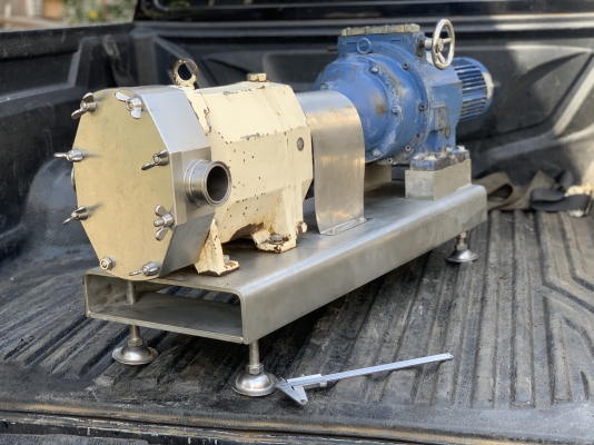 ขายหัวปั๊มดูดของเหนียวหัวสแตนเลส Hanatsuka Stainless Pump ขนาด 2นิ้ว made in Japan พร้อมแท่นชุดมอเตอร์เกียร์ Sumitomo 2HP. 380V ปรับรอบได้ในตัว ตัวใหญ่ แท่นสแตนเลสทั้งตัว ใช้ในงานผลิตอาหาร ดูดของเหนียว ของหนืด ดูดสารเคมีต่างๆ สภาพสวย หมุนนิ่ม พร้อมใช้งาน