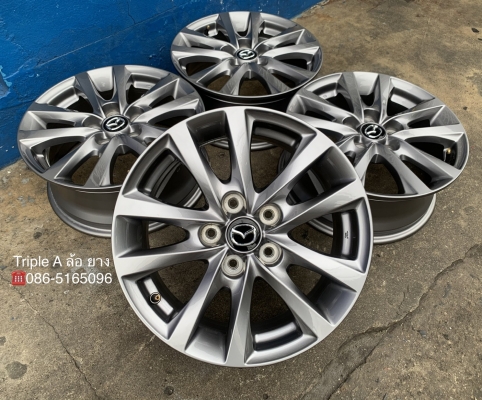 ล้อแม็กป้ายแดง Mazda 3 รุ่นใหม่ล่าสุด ขอบ 16 สีเทาไฮเปอร์ สวยกริ๊บ หรูหราสุดๆ