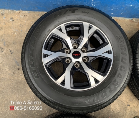 ล้อแม็ก Toyota Vigo TRD แท้ ขอบ 17 พร้อมยาง 265-65-17 Bridgestone ปี 18 ล้อแม็ก Toyota Vigo TRD แท้ ขอบ 17 พร้อมยาง 265-65-17 Bridgestone ปี 18