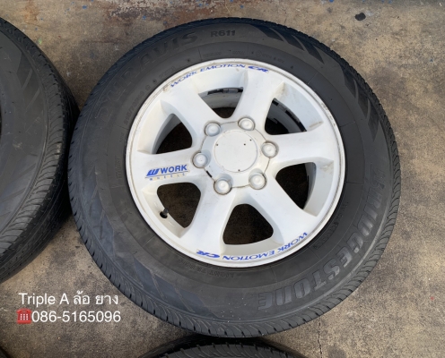 ล้อแม็ก ISUZU D-Max ขอบ 16 สีขาว แถมยาง 215-70-16 Bridgestone ปลายปี 15 ล้อแม็ก ISUZU D-Max ขอบ 16 สีขาว แถมยาง 215-70-16 Bridgestone ปลายปี 15