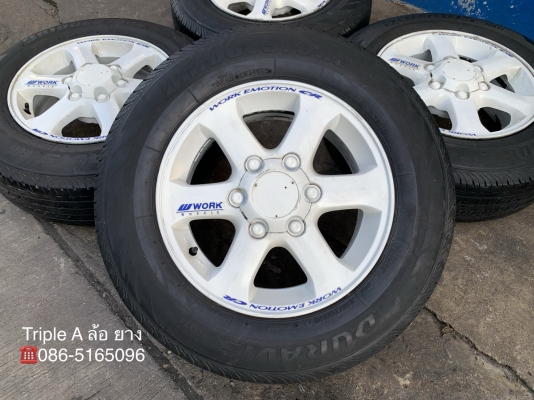 ล้อแม็ก ISUZU D-Max ขอบ 16 สีขาว แถมยาง 215-70-16 Bridgestone ปลายปี 15 ล้อแม็ก ISUZU D-Max ขอบ 16 สีขาว แถมยาง 215-70-16 Bridgestone ปลายปี 15