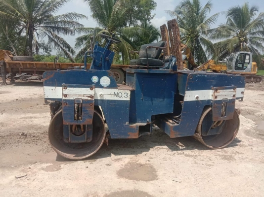 รถบดสั่นสะท้านBOMAGล้อหน้าหลังเหล็ก4ตัน