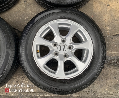 ล้อแม็ก 5รู114 Honda Civic FB ขอบ 15 พร้อมยาง 195-65-15 Bridgestone ปี 17 ล้อแม็ก 5รู114 Honda Civic FB ขอบ 15 พร้อมยาง 195-65-15 Bridgestone ปี 17