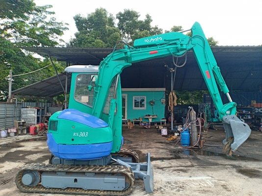 รถแบคโฮ KUBOTA RX-303 รถเก่านอกนำเข้า ยังไม่เคยใช้งานในไทย เครื่องดี อาร์มยาว สภาพสวย พร้อมใช้งาน