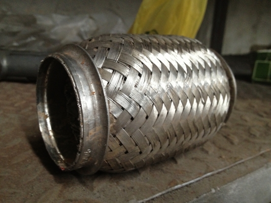 ท่ออ่อนไอเสีย แบบถัก 2นิ้วครึ่ง แบบสั้น (หายาก)