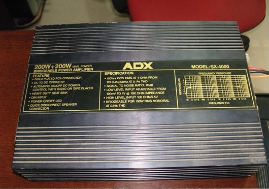 มีคลิปให้ดู!! แอมป์ยี่ห้อดัง "ADX" จาก USA เสียงเพราะๆ แรงๆ 100w(RMS)x2 ครับ ใครได้ไปไม่ผิดหวังครับ