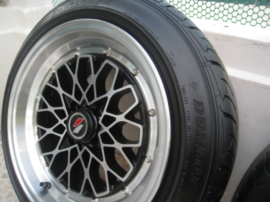 ขายล้อแม็กใหม่ lenso raiden KZA 15"x8" 4รู100 et+25 + ยาง (081-3747940)