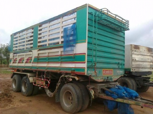 ISUZU DECA FXZ 360 HP EURO2 ปี 52 รถพ่วงแม่+ลูก กระบะดั๊มพ์เหล็กของอู่ ST เทรลเลอร์สภาพสวยมากทั้งแม่ทั้งลูก ลูก 3 เพลาดั๊มพ์ความยาว 6.80 เมตร ช่วงล่างดียาง้ต็มสภาพดี 80\% พร้อมบรรทุกพร้อมใช้งาน เครื่องแน่นแรงดี ภายในครบอุปกรณ์อำนวยความสะดวกครบครัน เอกสารทะ