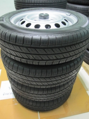 ขายล้อกะทะ Mirage พร้อมยางป้ายแดง ปี 13 ขอบ 14