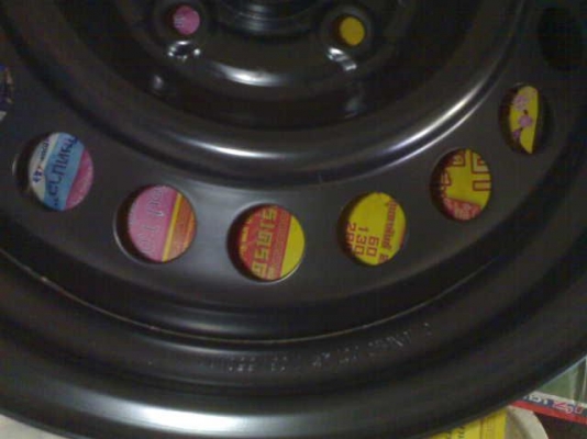 ล้อกะทะ jazz ขอบ 15 4 รู 100 ถอดป้ายแดง