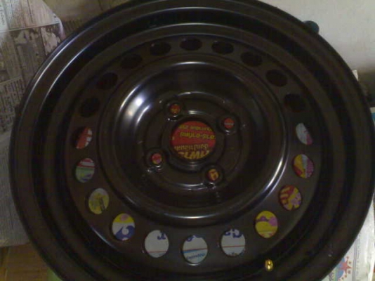 ล้อกะทะ jazz ขอบ 15 4 รู 100 ถอดป้ายแดง