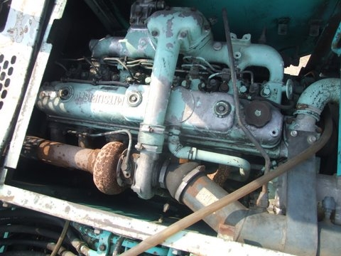 ขายรถแมคโคล้อยาง KOBELCO  100W  พร้อมลายหัวเจาะ