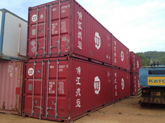 ขายตู้สั้น 20 ฟุต สภาพสวยมาก 90\% ขึ้นไปทุกใบ ส่งออกได้ ราคาไม่แพง