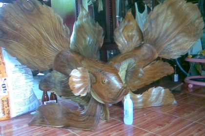 เป็นคู่ครับงานสวยครับ  สีทำเรียบร้อยแล้ว   ขนาด  สูง ประมาณ  เกือบเมตร  ยาวหัว - หางเกือบ 2 เมตรครับ