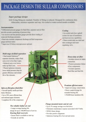 ปั๊มลมสกรู 7.5-500 แรงม้า 5.5-400 กิโลวัตต์ 7-13 บาร์ 630-75,050 ลิตร/นาที 22.2-2,473.8 ลูกบาศก์ฟุต/นาที