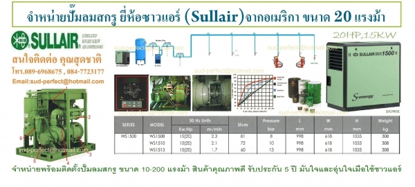 ปั๊มลมสกรู 7.5-500 แรงม้า 5.5-400 กิโลวัตต์ 7-13 บาร์ 630-75,050 ลิตร/นาที 22.2-2,473.8 ลูกบาศก์ฟุต/นาที