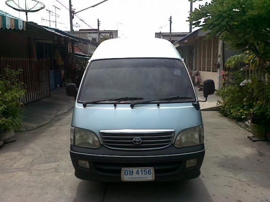 ขายรถตู้ commuter หัวจรวดหลังคาสูง รถบ้านพร้อมใช้