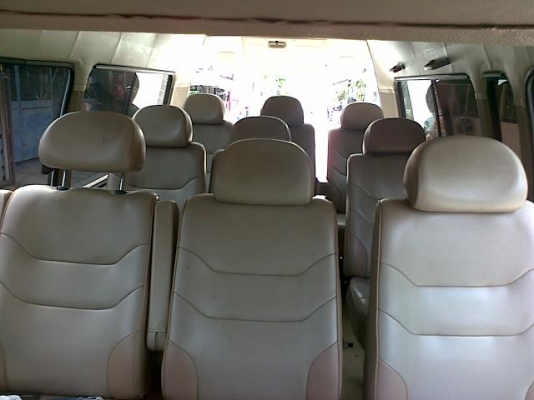 ขายรถตู้ commuter หัวจรวดหลังคาสูง รถบ้านพร้อมใช้