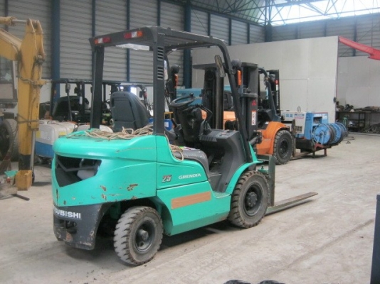 ขายรถฟอร์คลิฟท์เครื่องยนต์ดีเซลล์: Mitsubishi FD25T3  ซีเรียล: F18C-55604 ปี2549 1306ชม.