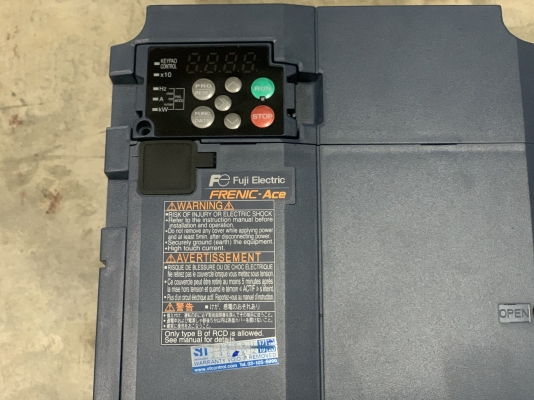 ขายอินเวอร์เตอร์ปรับรอบมอเตอร์ Inverter FUJI 15HP. 380V สภาพสวยใหม่มาก ใช้งานไม่นาน พร้อมใช้งาน ราคา 10,000 บาท