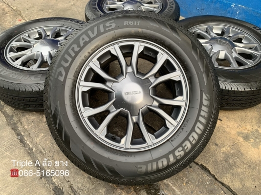 ล้อแม็กป้ายแดง ISUZU X-Series ขอบ 16 พร้อมยางน้องๆป้ายแดง 215-70-16 Bridgestone ปี 20 สวยๆ ล้อแม็กป้ายแดง ISUZU X-Series ขอบ 16 พร้อมยางน้องๆป้ายแดง 215-70-16 Bridgestone ปี 20 สวยๆ
