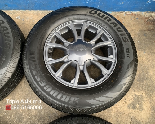 ล้อแม็กป้ายแดง ISUZU X-Series ขอบ 16 พร้อมยางน้องๆป้ายแดง 215-70-16 Bridgestone ปี 20 สวยๆ ล้อแม็กป้ายแดง ISUZU X-Series ขอบ 16 พร้อมยางน้องๆป้ายแดง 215-70-16 Bridgestone ปี 20 สวยๆ