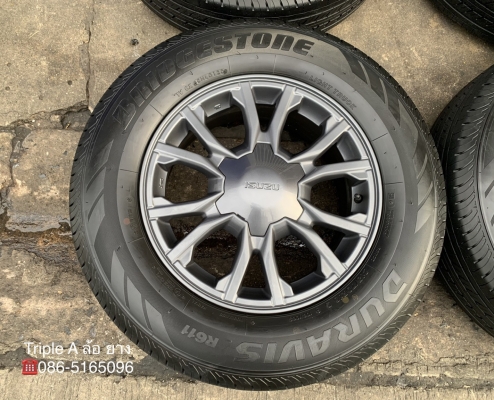 ล้อแม็กป้ายแดง ISUZU X-Series ขอบ 16 พร้อมยางน้องๆป้ายแดง 215-70-16 Bridgestone ปี 20 สวยๆ ล้อแม็กป้ายแดง ISUZU X-Series ขอบ 16 พร้อมยางน้องๆป้ายแดง 215-70-16 Bridgestone ปี 20 สวยๆ