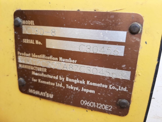 ขายรถแบคโฮ KOMATSU PC13-8 เอกสารทะเบียน ขายรถแบคโฮ KOMATSU PC13-8 เอกสารทะเบียน