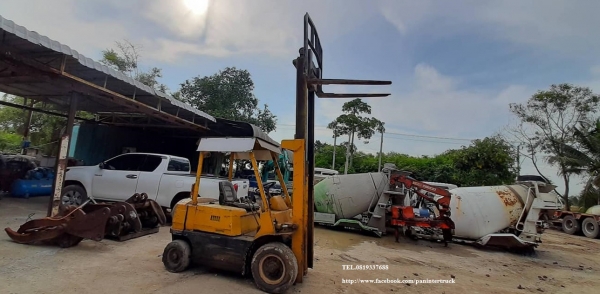 SALE !!งานเท ลดกระหน่ำ FORKLIFT MITSUBISHI FD25 รถยก ขนาด 2.5 ตัน / เสาสูง 3 เมตร /เกียร์ธรรมดา/มีเอกสารแจ้งจำหน่าย