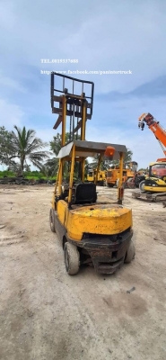 SALE !!งานเท ลดกระหน่ำ FORKLIFT MITSUBISHI FD25 รถยก ขนาด 2.5 ตัน / เสาสูง 3 เมตร /เกียร์ธรรมดา/มีเอกสารแจ้งจำหน่าย