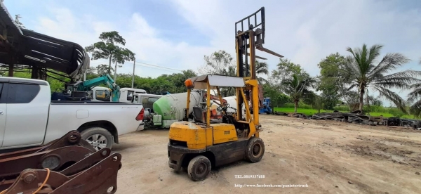 SALE !!งานเท ลดกระหน่ำ FORKLIFT MITSUBISHI FD25 รถยก ขนาด 2.5 ตัน / เสาสูง 3 เมตร /เกียร์ธรรมดา/มีเอกสารแจ้งจำหน่าย