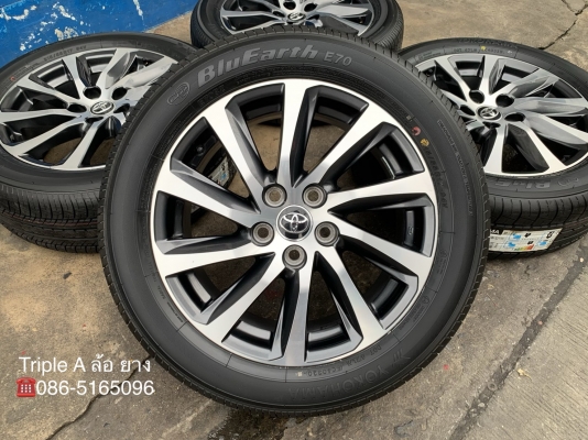 ล้อแม็ก 5รู114 Toyota (Made in Japan) ขอบ 17 เทาหน้าเงา พร้อมยางใหม่ 215-55-17 Yokohama ปี 20 สวยๆ ล้อแม็ก 5รู114 Toyota (Made in Japan) ขอบ 17 เทาหน้าเงา พร้อมยางใหม่ 215-55-17 Yokohama ปี 20 สวยๆ