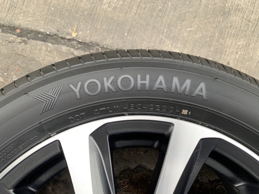 ล้อแม็ก 5รู114 Toyota (Made in Japan) ขอบ 17 เทาหน้าเงา พร้อมยางใหม่ 215-55-17 Yokohama ปี 20 สวยๆ ล้อแม็ก 5รู114 Toyota (Made in Japan) ขอบ 17 เทาหน้าเงา พร้อมยางใหม่ 215-55-17 Yokohama ปี 20 สวยๆ