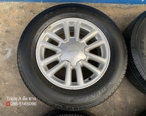 ล้อแม็ก ISUZU All New D-Max (ตะเกียบ) ขอบ 16 พร้อมยาง 215-65-16 Dunlop ปี 17