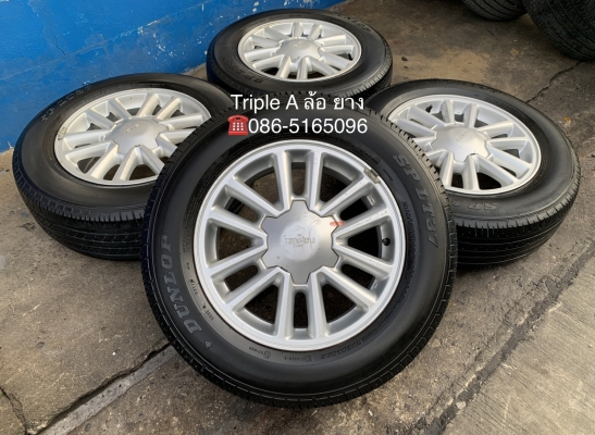 ล้อแม็ก ISUZU All New D-Max (ตะเกียบ) ขอบ 16 พร้อมยาง 215-65-16 Dunlop ปี 17