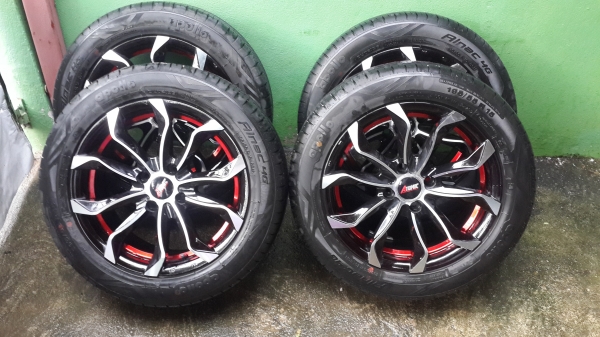 แม๊กพร้อมยางขอบ15  (ด่วนเลย  7300 )