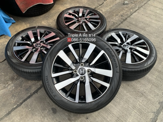 ล้อแม็กป้ายแดง Honda City Turbo RS รุ่นใหม่ล่าสุด ขอบ 16 พร้อมยางป้ายแดง 185-55-16 Yokohama ปี 20 สวยๆ