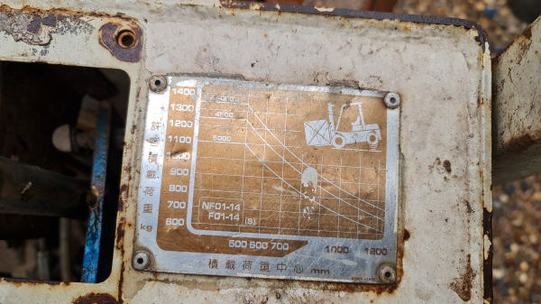 ขายตามสภาพ รถฟอร์คลิฟต์ NISSAN 1.5 ตัน ไม่มีเครื่อง ยางตัน ราคาต่อรองได้ครับ