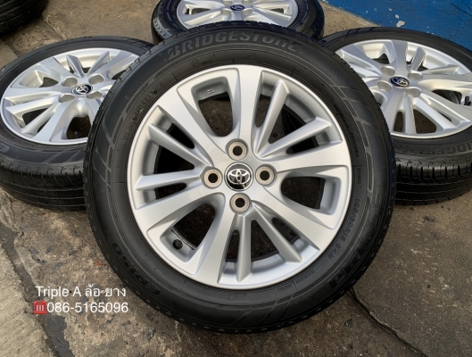 ล้อแม็ก Toyota Yaris Ativ ขอบ 15 พร้อมยาง 185-60-15 Bridgestone ปลายปี 17 ล้อแม็ก Toyota Yaris Ativ ขอบ 15 พร้อมยาง 185-60-15 Bridgestone ปลายปี 17